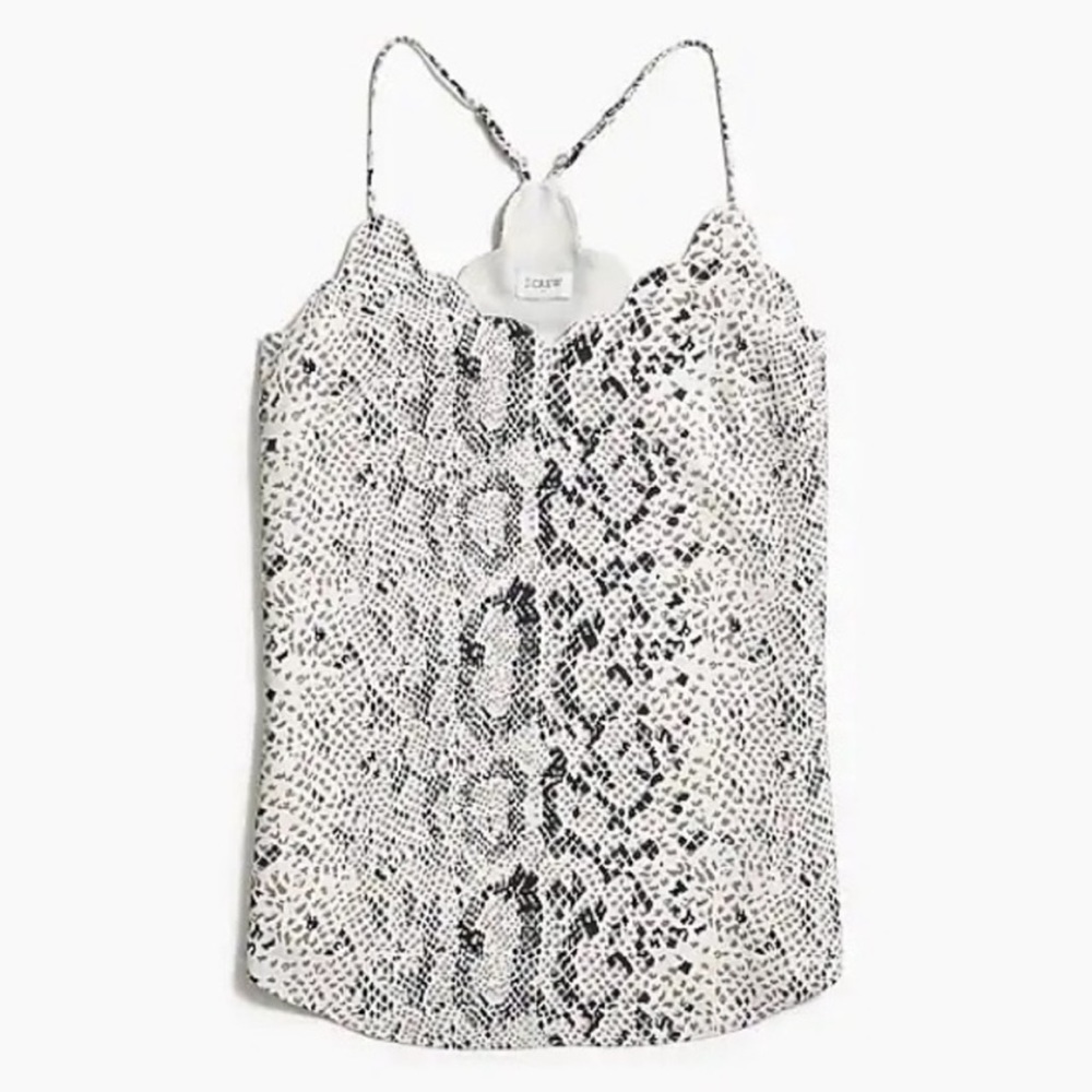 J. Crew Factory Scalloped Cami Top